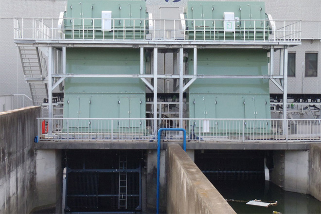 ダブル型ドライチェンレーキ（上水・工業用水）