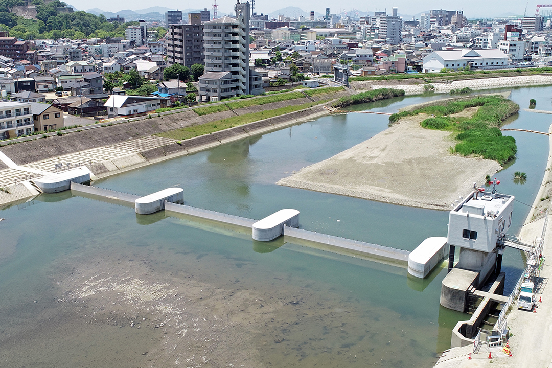 土器川潮止堰