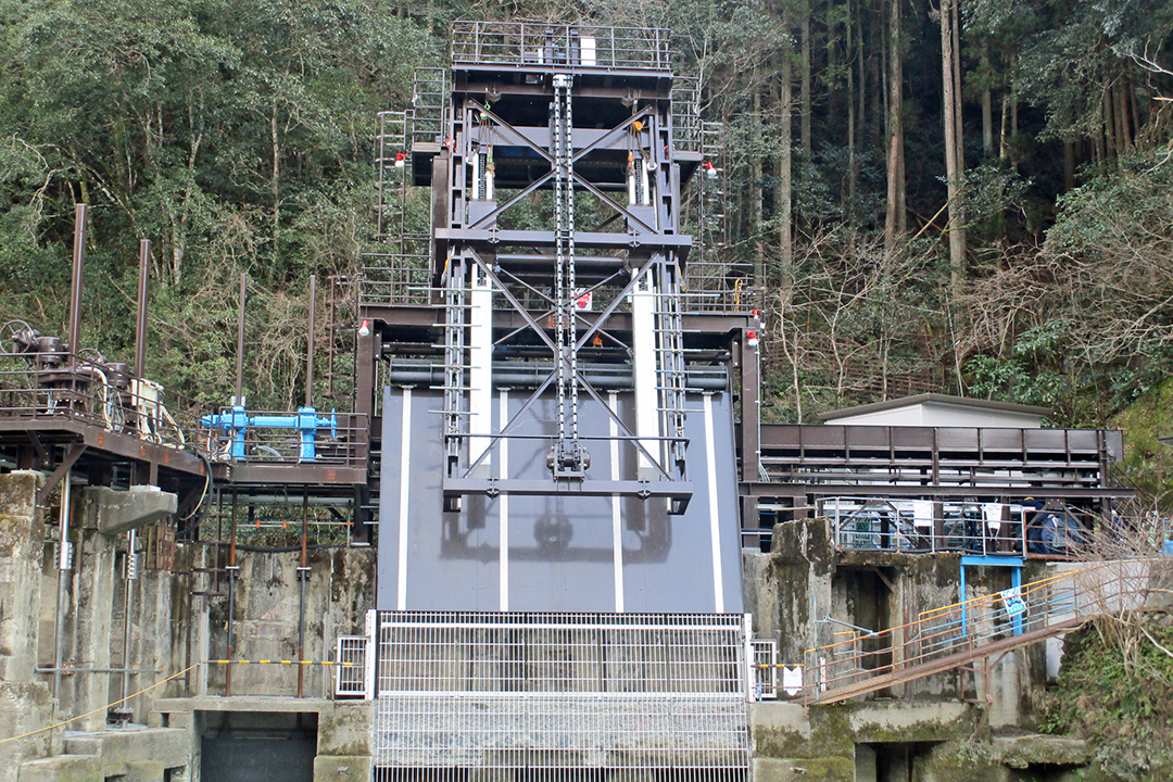 川辺川第二発電所本流取水口