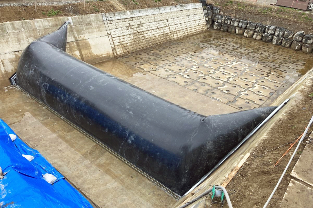 長沼川分水堰